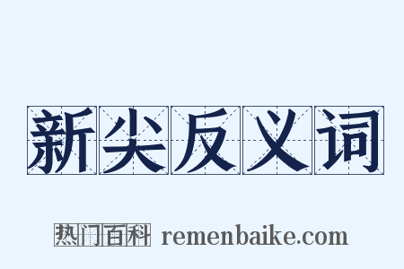 新尖反义词是什么意思的图片